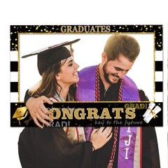2026 Graduation Photo Booth Props Frame – Large 35.5 x 24 Inch Durable Hollow…