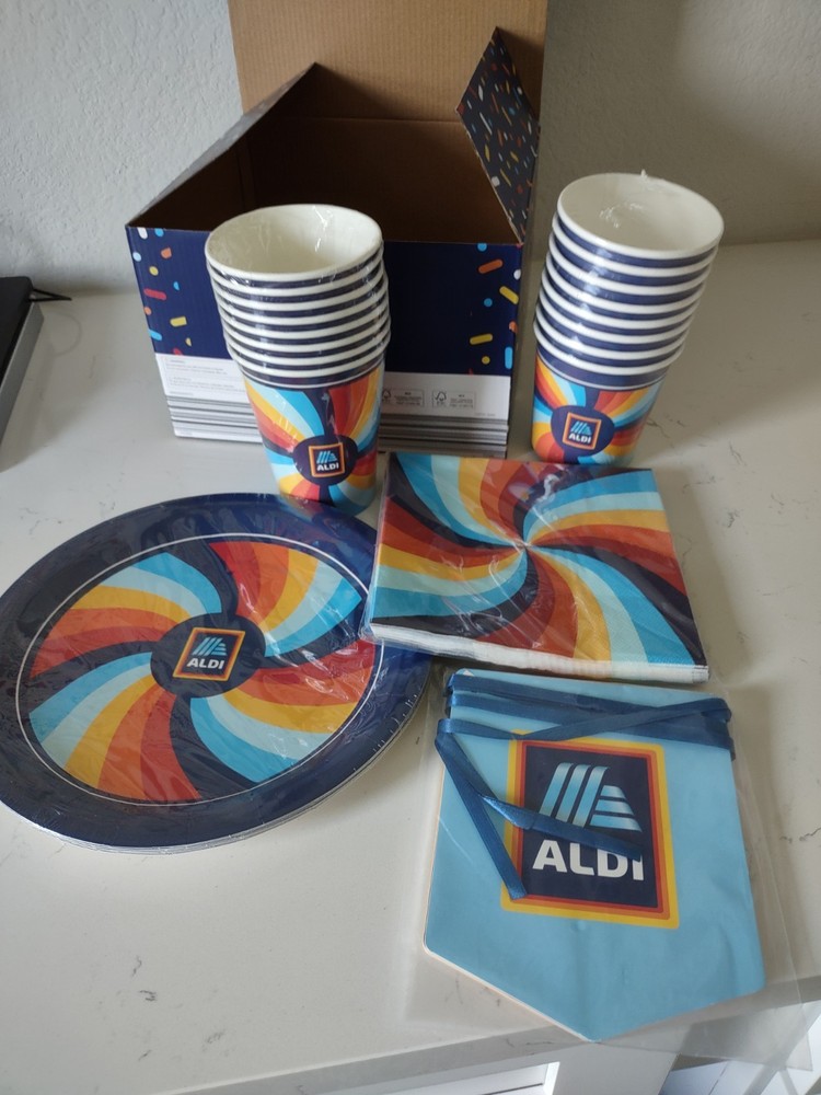NEW 2026 ALDI 50th Birthday Celebration Box Party Pack •Limited Edition Serves 8