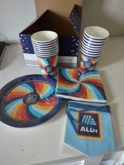 NEW 2026 ALDI 50th Birthday Celebration Box Party Pack •Limited Edition Serves 8