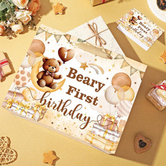 Beary First Birthday Decorations for Boys Girls Beary 1St Birthday Gift Bags wit