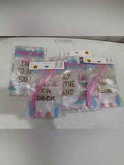 NEW Claire’s Drink On Deck Pastel Beach Cup Party Straws ~ 10 Total