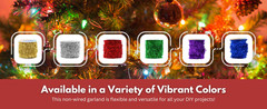 Blue Tinsel Garland – 30 Feet Thin Metallic Foil Glitter Garland for Christmas