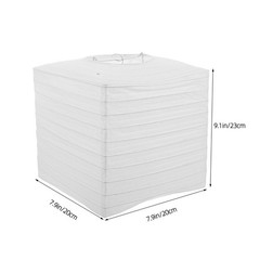 2pcs Foldable Paper Lanterns: Hanging Collapsible Lantern White – White Paper