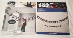 NEW Star Wars Bday Party Decorations Banners Masks Photo Backdrop Pens Candle