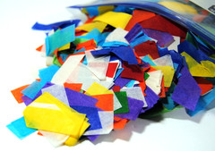 Multicolor Mix Tissue Paper Confetti Rectangles Biodegradable Flutter 2″ x 3/4″