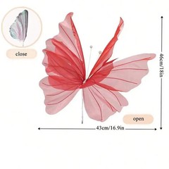 3D Simulated Butterfly Decoration, For Birthday Wedding Outdoor Party