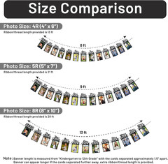 Graduation Photo Banner K-12, Kindergarten to 12Th Grade for Middle/Junior, High