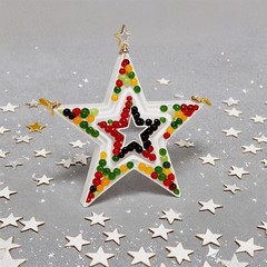 Silver Star Confetti 60g 2.11oz Metallic Shine Biodegradable Glitter Decor
