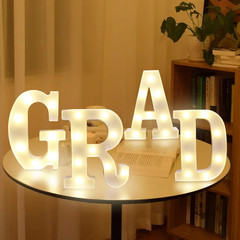Graduation Decorations 2026 – 4PC Large Light up Letters GRAD Sign, LED Marquee