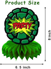 8Pcs for Turtles Honeycomb Table Centerpiece Birthday Party Supplies Table Decor