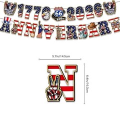 USA 250th Party Decorations Set – 1776-2026 – Semiquincentennial Blue – 250year