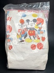 Vintage Disney Mickey Mouse Party Pack Paper Plates Table Cover Napkins Cups NEW