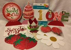 Huge 36pc Lot!»Sweet One» Baby’s First Birthday*Party Decorations*Cake Picks*Y*