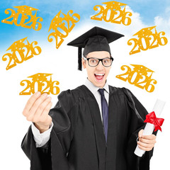 24 Pcs 2026 Graduation Decorations Class of 2026 Graduation Centerpieces for Tab