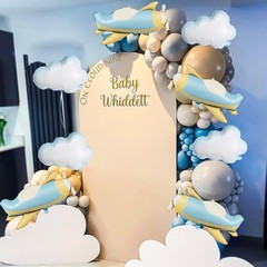 Airplane-Balloons Cloud-Balloon 8PCS 31in Matte Airplane Foil Balloon 30in Cl…
