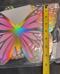 New Butterfly 36pc Party Decorations Fairy Garden (18pair) Iridesent Multi-size