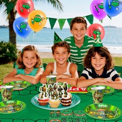 98Pcs Ninja Turtles Party Decorations Ninja Turtles Balloons Backdrop Tablecloth