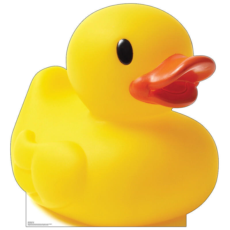 RUBBER DUCK Giant 4 Foot Tall CARDBOARD CUTOUT Standup Standee Poster Duckie