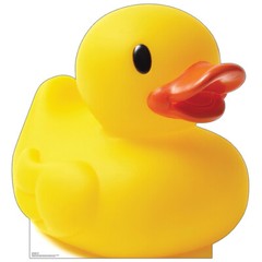 RUBBER DUCK Giant 4 Foot Tall CARDBOARD CUTOUT Standup Standee Poster Duckie