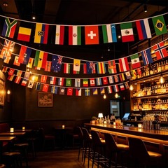 VELIFFCO 48 Qualified Countries Flags 1 Pack, 48 World Cup Teams