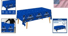 Class Blue Disposable Table Covers for 2026 Grad Parties – 3 Pack, 54″x108″