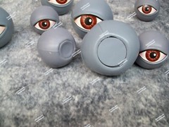 8 Count Eyeball Orbs Halloween Table Scatters Prop Creepy Haunted House Decor