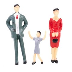 50Pcs Scale Plastic Models 1:32 People Sitting Standing Figures Plastic 1 Gauge