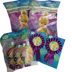 Tinkerbell Hallmark Disney Fairies Party Birthday Banner Blowers Award Ribbon
