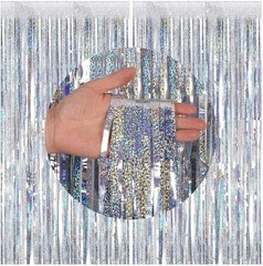 2 Packs Foil Fringe Curtain Backdrop | Party Decoration | Birthday Photo Booth