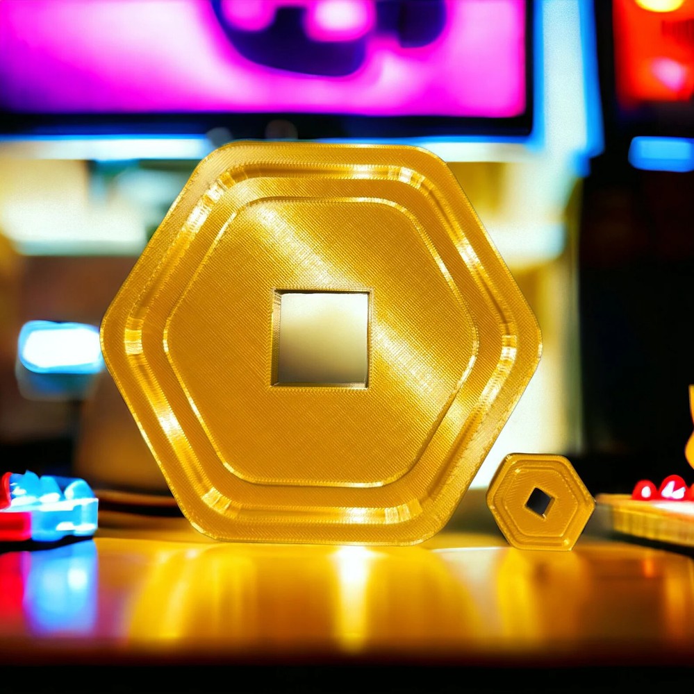Roblox Robux Coin, Huge-Giant 7,3 inches