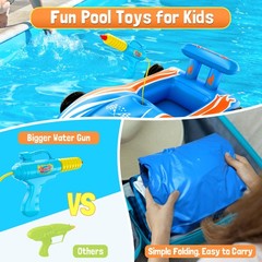 Inflatable Race Car Pool Float Water Gun Kids 48 Years Old Outdoor Summer