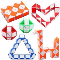 Yeetec 30 Pack 24 Blocks Magic Speed Small, Red, Green, Blue, Orange, Black