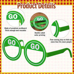 32 Pcs Train Party Decoration Train Themed Paper Eyeglasses Photo Booth Props Tr