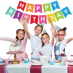 Vibrant Lightweight Birthday Banner – No DIY Required for Instant Celebration