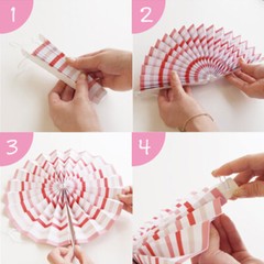 PINWHEEL PARTY FAN HANGING Rainbow Rosettes Birthday Christmas Decoration Hanger
