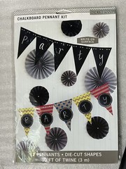 K & Company Chalkboard Pennant Party Craft Kit NEW Halloween Birthday