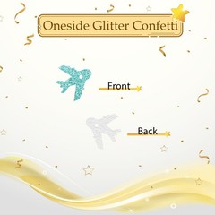 100 PCS Colorful Glitter Airplane Table Confetti Paper Scatters Party Decor