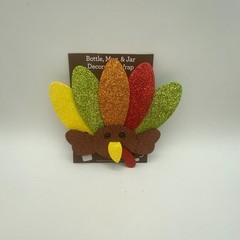 Thanksgiving Holiday Glitter Wraps Set of 2 Message Wrap Bottle Jar Mug Candle
