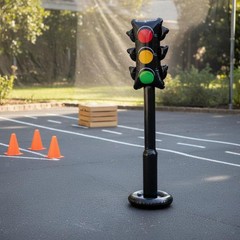 Inflatable Traffic Light Easy to Inflate PVC Traffic Light Toy Portable
