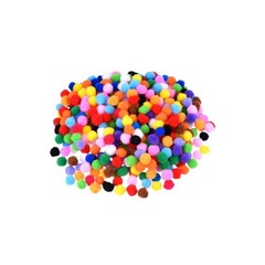 2000 PCS 8mm Multicolor Mixed Color Art Craft Pom Poms Balls DIY Party Decor