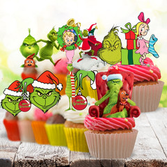 Grinchmas Xmas tableware party supplies decoration balloon centerpiece gift