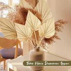 Cenkaiyang 10 Pcs Boho Dried Palm Spears Leaves, Real Fans with Natural