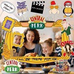 13Pcs Friends Themed Party Decorations Photo Booth Props Friends Party Decoratio