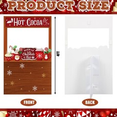 CroBlissful Hot Chocolate Bar Decor Sign Bar Supplies 4 x 2.3 ft Cardboard