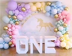 NEW Banyeyun Rainbow Balloon Garland Arch Kit 171 Pcs + 40 Pcs FREE