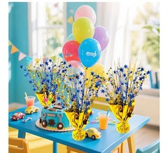 6 Pack Metallic Foil Spray Centerpiece Star Table Decoration Burst Centerpieces