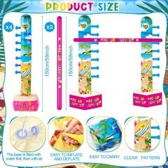 2 Pack Hawaiian Luau Inflatable Limbo Party Game for Adults & Families 59 Inc…