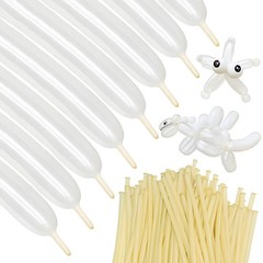 ZBYDNG 260 Balloons Clear, Thickening Long Balloons for Tying Arch, Twisting