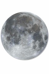 Full Moon Wall Mounted 3D Effect Cardboard Cutout – 3ft Diameter