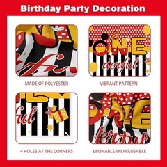 1st Birthday Decorations for Boys – Red Black Yellow Balloon Arch, ONE-derful Ba